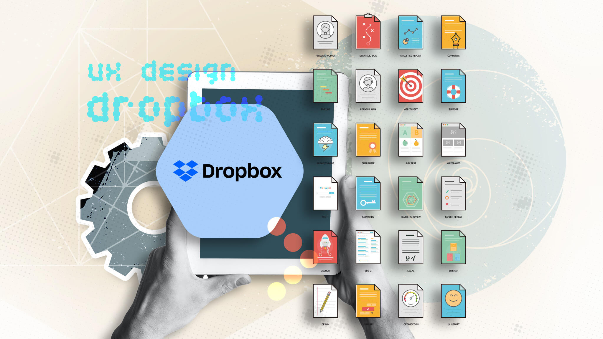 Dropbox logo, a blue box with an open top, containing a white ‘x’